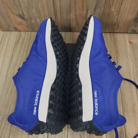 Mens New Balance 327 Size 11.5 Victory Blue White Suede Athletic Sneakers Shoes - Picture 6 of 9